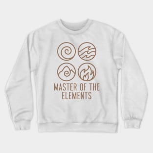 Master Of The Elements of nature fire wind water earth Crewneck Sweatshirt